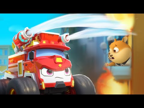 Fire Rescue Mission | Mosnter Fire Truck🚒| Monster Trucks | Car Cartoon &amp; Songs | Wheely World