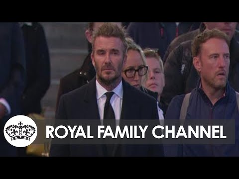 Emotional David Beckham Bows Head to the Queen