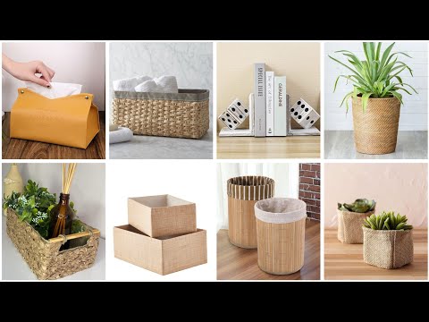 افكار💡عندك علب كرتون اصنعي منظمات وديكورات لبيتك  recyclage des cartons 