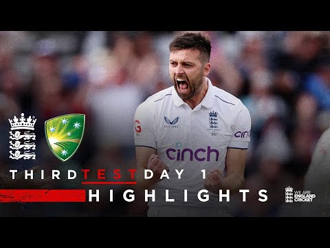 Wood Takes 5-34 &amp; Marsh Hits Ton | Highlights - England v Australia Day 1 | LV= Insurance Test 2023