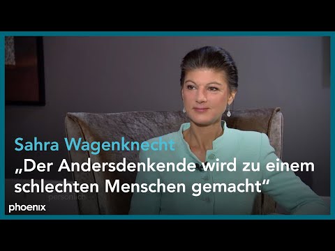 phoenix pers&ouml;nlich: Sahra Wagenknecht zu Gast bei Inga K&uuml;hn