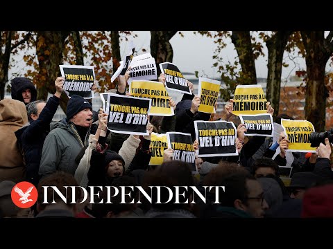 Watch again: French protesters march against anti-semitism in Paris amid Israel-Hamas conflict