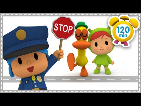 🚦 POCOYO in ENGLISH - Learn road safety rules [ 120 min ] | Full Episodes | CARTOONS for Children