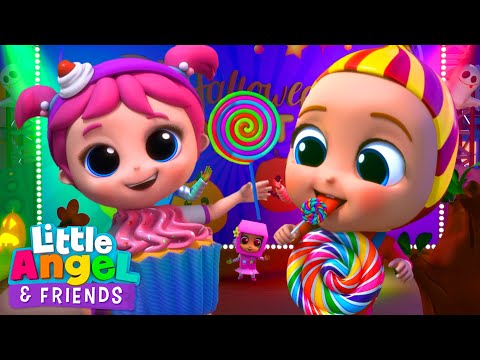 Lollipop Dance Song with Baby John + Jill's Cupcake Dress Up | Little Angel And Friends Kid Songs