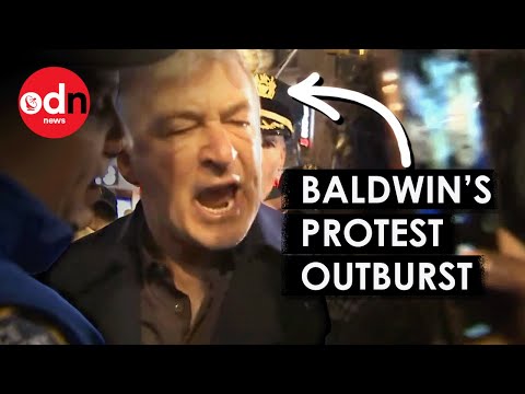 Alec Baldwin Angrily Confronts Pro-Palestine Protesters in New York