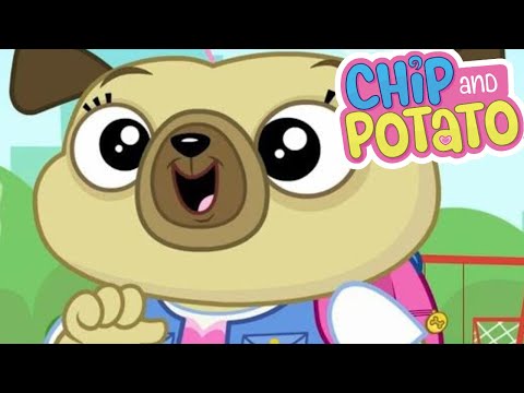 Chip and Potato | Chips First Walk To School! | Cartoons For Kids