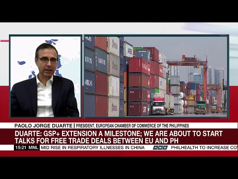 Duarte: GSP+ extension a milestone; free trade deals between EU and PH about to start | ANC