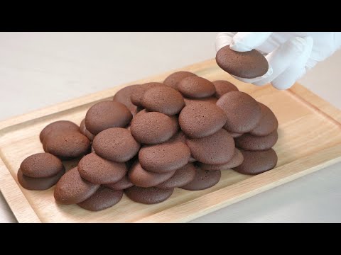 Crispy and sweet chocolate cookie recipe :: Super quick and simple snack