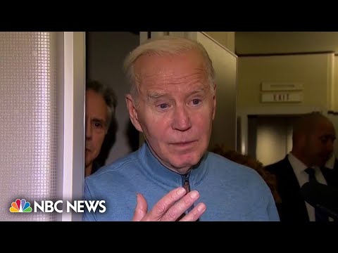 Biden on AF1 after leaving Israel: 'People are looking for something to give them hope'