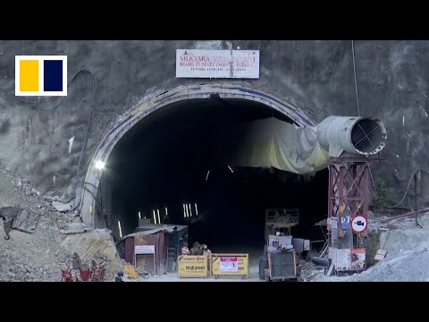 Indian workers trapped in collapsed tunnel for days