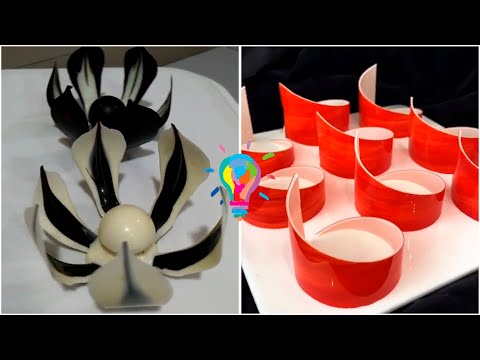 Chocolate decor. DIY chocolate decor. Life hacks with chocolate