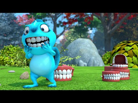 CHATTERING TEETH #1 #2 #3 FULL EPISODE | Cam &amp; Leon | Cartoon for Kids | Funny Cartoon