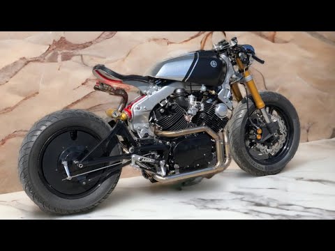 1982 Yamaha Virago XV750 Caferacer Full Timelapse Build