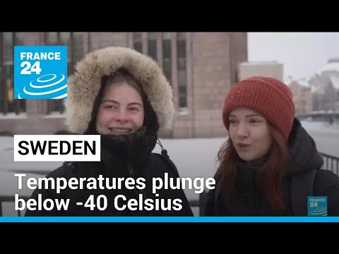 Sweden sees record cold as temperatures plunge below -40 Celsius &bull; FRANCE 24 English