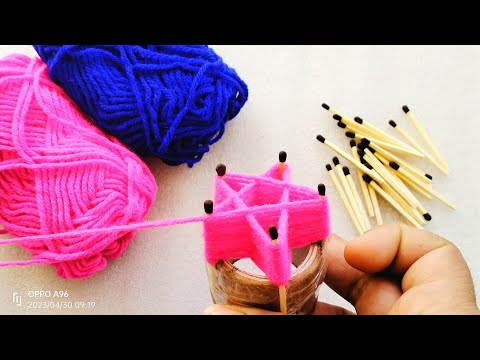 Super Easy Flower Meking Idea With Woolen 