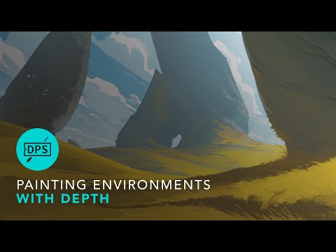 Painting Concept Art Environments with Depth