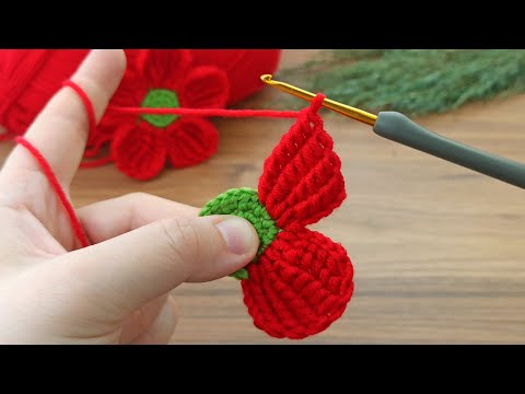 Wow💯🍂You will love this flower very much crochet flower motif explanation 