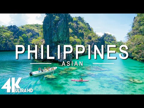 FLYING OVER PHILIPPINES (4K UHD) - Relaxing Music Along With Beautiful Nature Videos - 4K Video HD