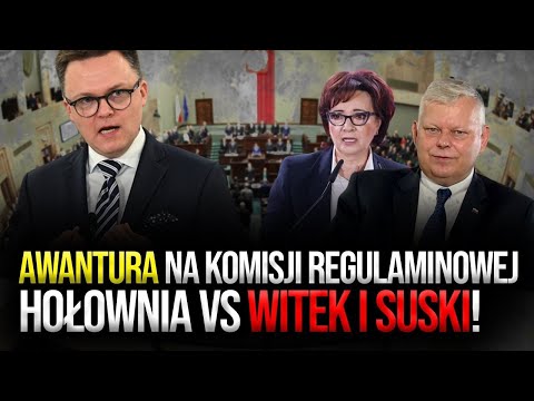 AWANTURA na komisji regulaminowej! Hołownia kontra Elżbieta Witek i Suski z PiS! &quot;Pan sobie kpi!&quot;