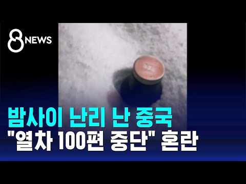 &quot;밤사이 쏟아져&quot; 중국 혼란&hellip;40중 추돌&middot;열차 운행 중단 / SBS 8뉴스