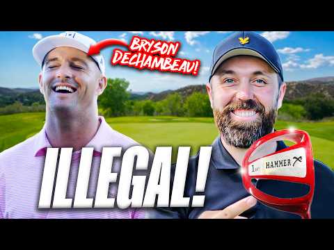 I gave ILLEGAL golf clubs to Bryson DeChambeau and he shot ___