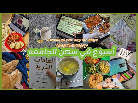 فلوج| أسبوع في سكن جامعتي جامعه القاهره🌿📚 / عشوائيات طالبه في سكن الجامعه🐥🦋 /cairo housing