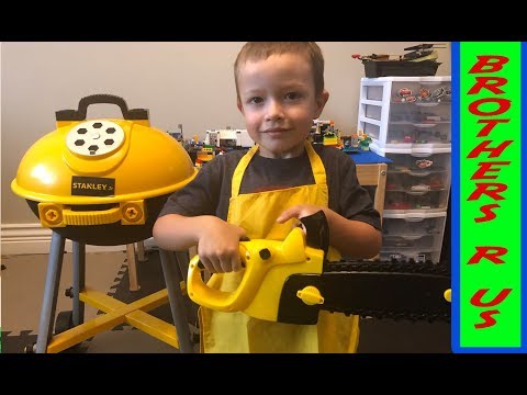 STANLEY&reg; Jr. Toys Play Along | Toy Chainsaw | BBQ Grill | Circular Saw | Power Drill