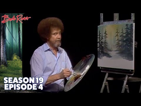 Bob Ross - Snowy Morn (Season 19 Episode 4)