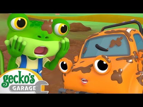 Gecko's Muddy Mayhem! | Go Gecko's Garage! | Kids Cartoons