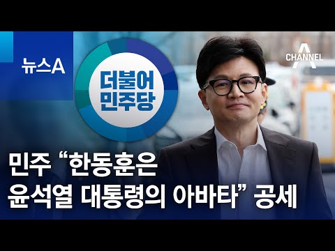 민주 &ldquo;한동훈은 윤석열 대통령의 아바타&rdquo; 공세 | 뉴스A