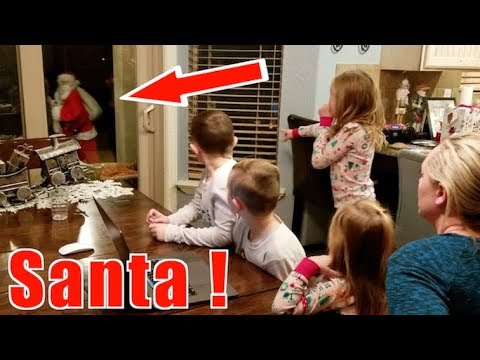 Santa Caught on Camera! Santa Left His Hat on Christmas!