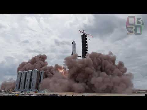 Starship and Super Heavy Orbital Test Animation