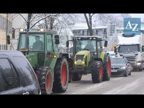 Bauernprotest heute in Kempten, Kaufbeuren, Memmingen, auf B12 und B19: Stau und Ermittlungen