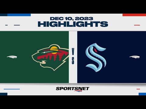 NHL Highlights | Wild vs. Kraken - December 10, 2023