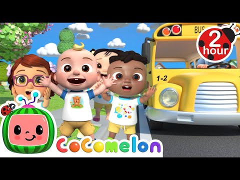 On The Bus With JJ! | CoComelon | 🚌Wheels on the BUS Songs! | 🚌Nursery Rhymes for Kids | 2 Hours+