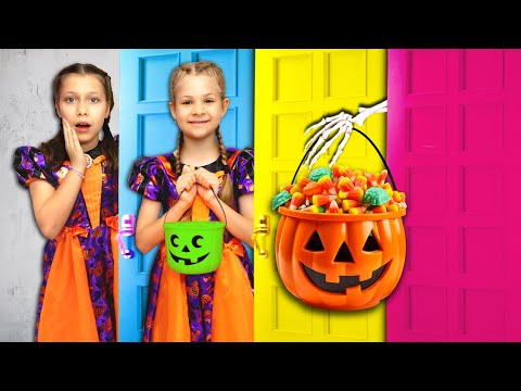 Diana and Roma Halloween Candy Haul Stories