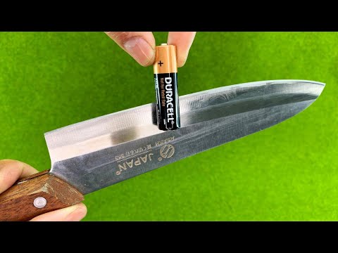 Easy Way To Sharpen A Knife Like A Razor Sharp ! Amazing Idea