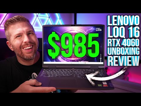 Legion LOQ 16 Unboxing Review! Best Budget Gaming Laptop 2023? 10+ Game Benchmarks, Lots of Tests!