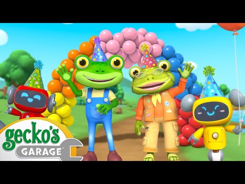 Balloon Race | Gecko's Garage | Trucks For Children | Cartoons For Kids