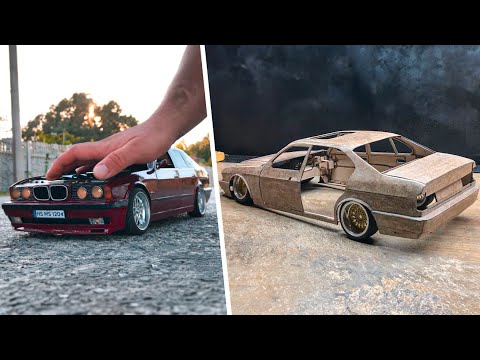 HOW TO MAKE A CAR FROM CARDBOARD? BMW E34 (RC)