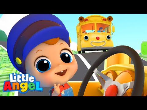 Wheels On The Bus With Baby John | Kids Cartoons and Nursery Rhymes