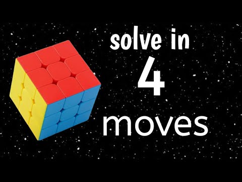 Rubik's cube solve only in 4 moves