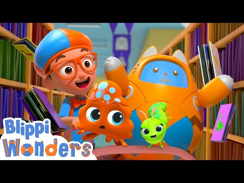 NEW! Blippi Goes to the Library! | Blippi Wonders Educational Videos for Kids