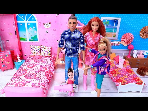 Barbie Doll Morning Family Routine for School - Best Videos Compilations - PLAY DOLLS