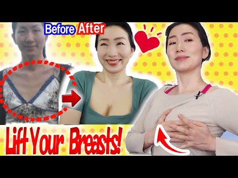 How to Lift and Firm Up Sagging Breasts in 3 Weeks with Healing Deep Tissue Massage &amp; Exercises