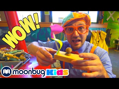 Blippi besucht ein Wissenschaftliches Museum | Kinderlieder und Cartoons |  | Moonbug Kids Deutsch