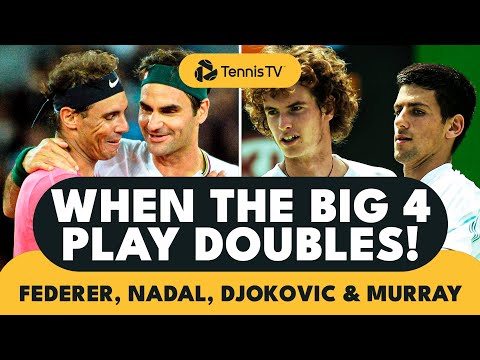 When Federer, Nadal, Djokovic &amp; Murray Play Doubles!