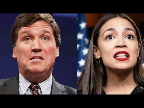 &quot;OMG! Absolutely Hilarious as Tucker Carlson MOCKS AOC in LIVE BROADCAST...🤣🤣🤣