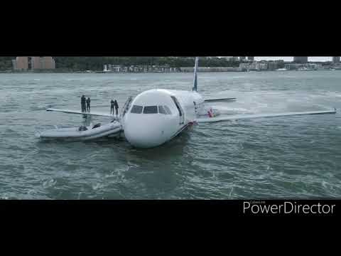 US Airways Flight 1549 - Ditching Animation