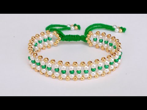 How to make easy beaded bracelet || simple and easy bracelet making || easy bracelet making tutorial